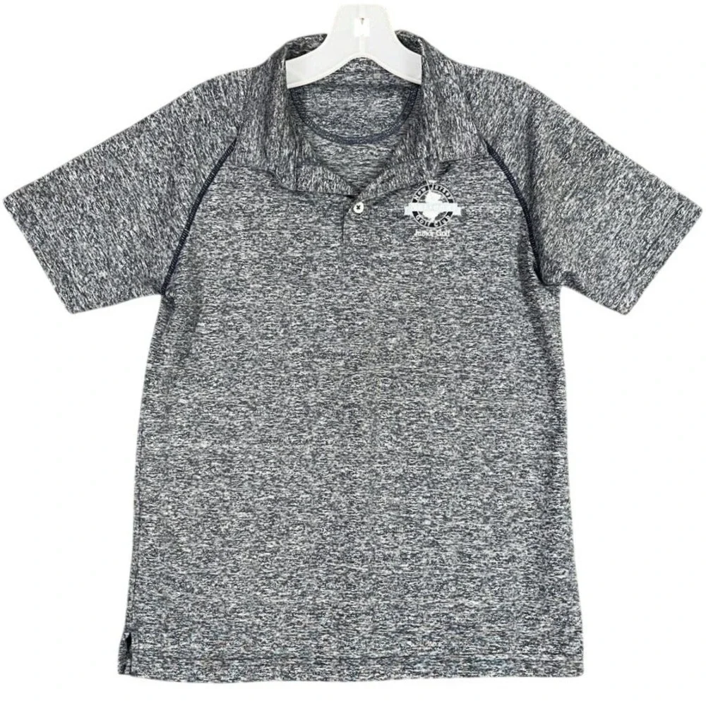 Garb Shirt Boys large Black Performance New Jersey Junior Golf Polo Short Sleeve